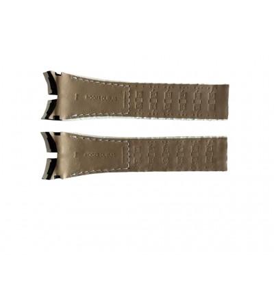 Roger Dubuis leather white watch strap 22x27 mm