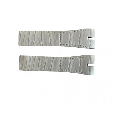 Roger Dubuis leather white watch strap 22x27 mm