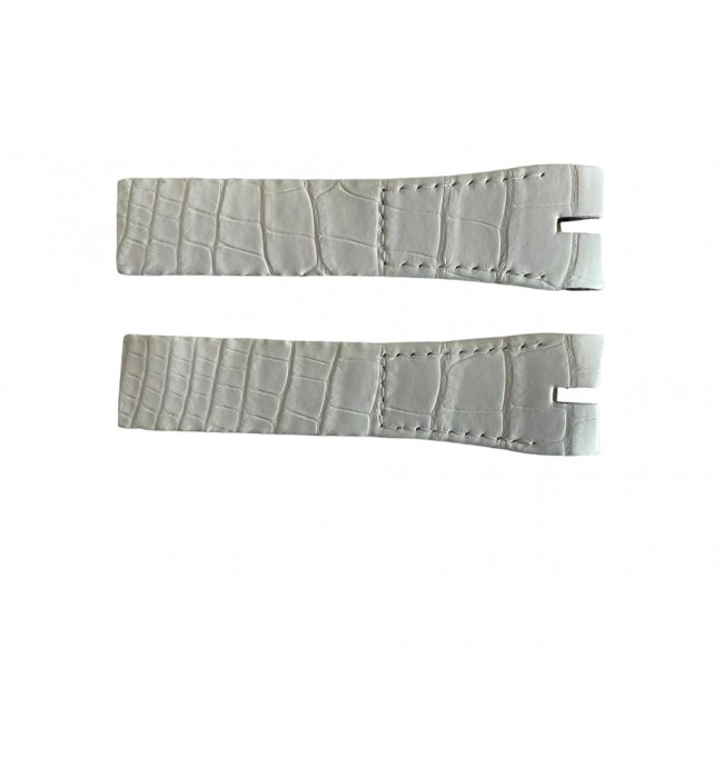 Roger Dubuis leather white watch strap 22x27 mm