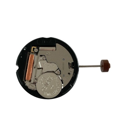 Ronda 505.24H 10 1/2''' quartz movement with date on 3 o'clock and 24 dual time