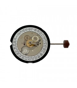 Ronda 505.24H 10 1/2''' quartz movement with date on 3 o'clock and 24 dual time