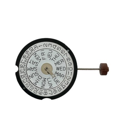 Ronda 507 10 1/2''' quartz movement with date on 3 o'clock SC-DD(3) and month