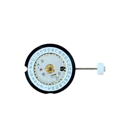 Ronda 585 quartz movement 8 3/4''' with date indication on 3 o'clock