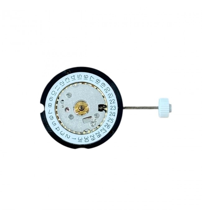 Ronda 585 quartz movement 8 3/4''' with date indication on 3 o'clock