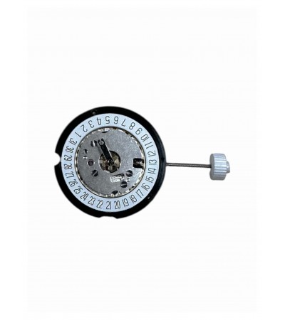Ronda 585 quartz movement 8 3/4''' with date indication on 6 o'clock