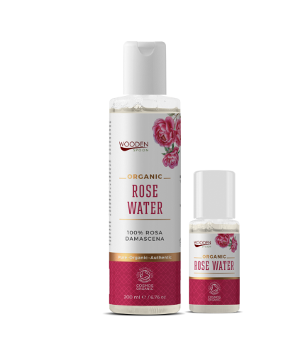 Organic Rose Water WOODEN SPOON 200 ml