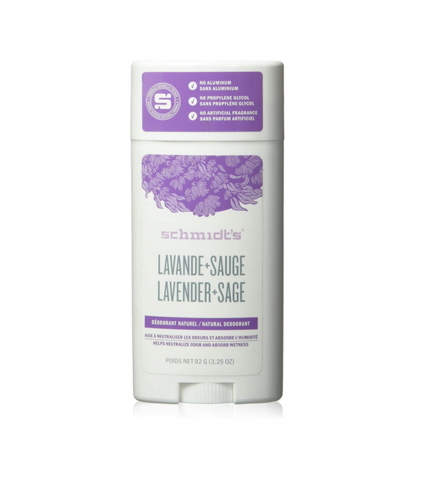 Schmidt's Deodorant Stick, Lavender + Sage 92gr