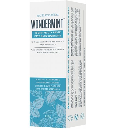 Schmidt's Wondermint tooth+mouth paste 133g