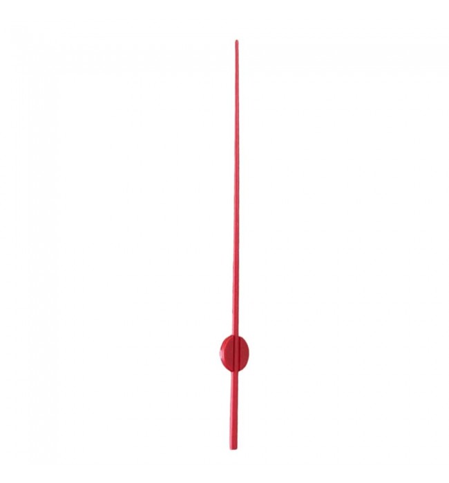 Second hand for clocks, thread, 80 mm, plastic, red