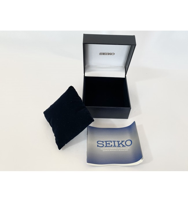 Seiko watch box with guarantee instructions
