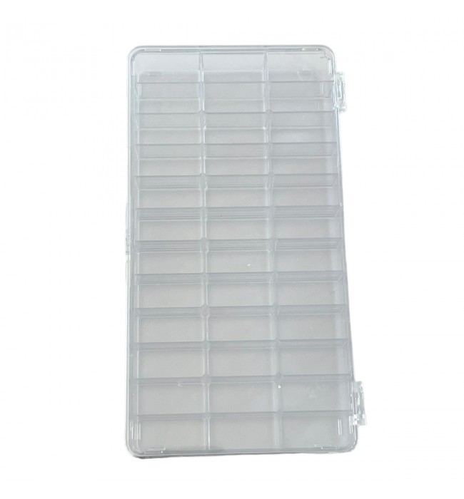 Selection box with hinged lid 36 compartments