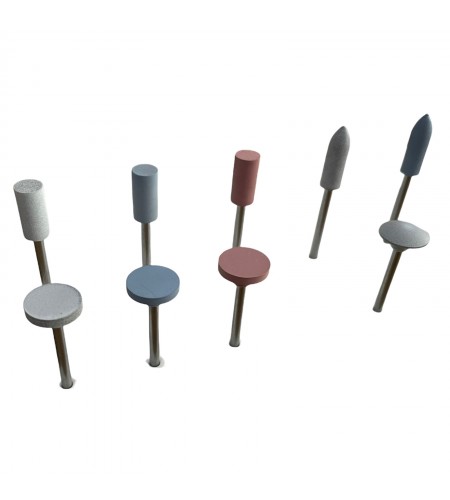 Set of 12 miniature mounted silicon ...