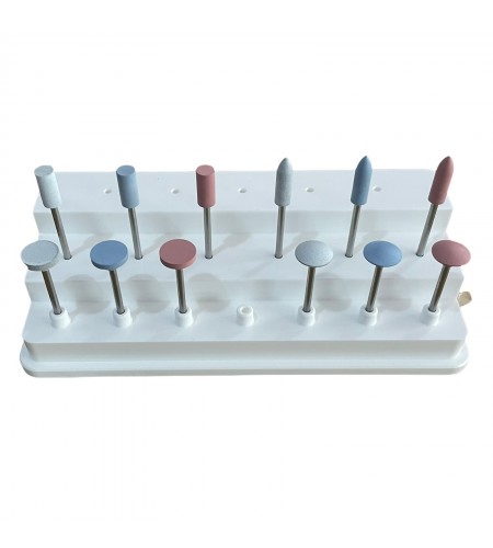 Set of 12 miniature mounted silicon ...