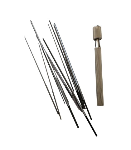 Set of 12 reamers with angle and reamer holder