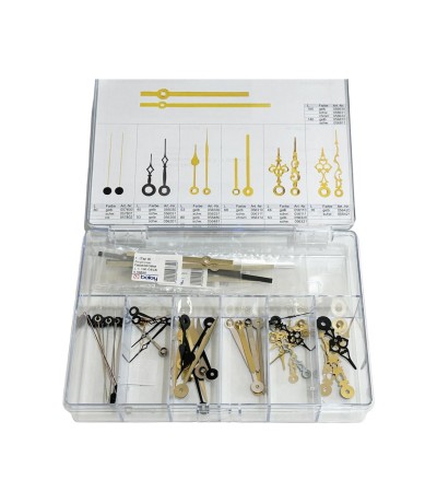 Set of 23 pairs of hands for quartz clocks UTS 838, UTS 817