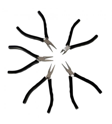 Set of 5 of pliers for jewelers and ...