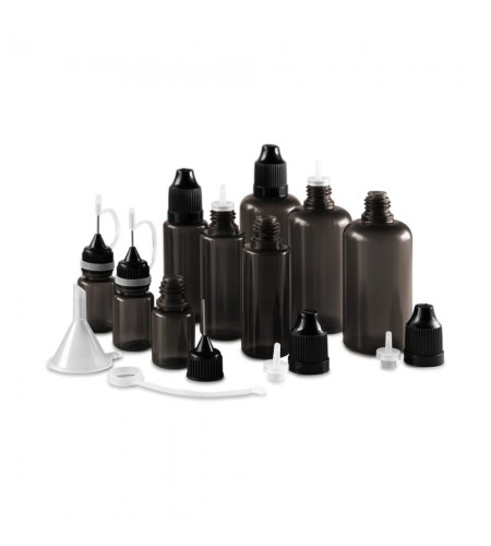 Set of 9 bottles, 5 - 50 ml, black  ...