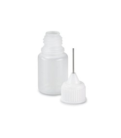 Set of 9 bottles, 5 - 50 ml, white with caps, dosing aids and funnel