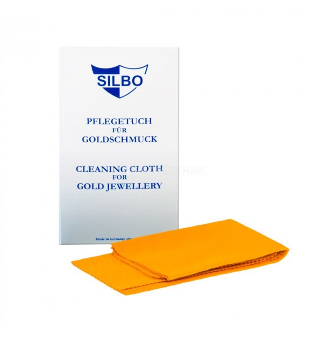 Silbo cleaning cloth for gold jewelry, cotton, 30 x 24 cm