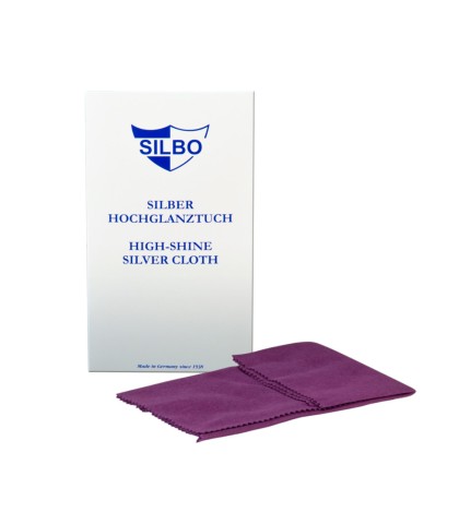 Silbo high-shine silver cloth, with tarnish protection 30 x 24 cm
