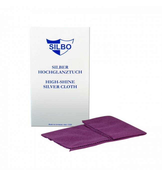 Silbo high-shine silver cloth, with tarnish protection 30 x 24 cm