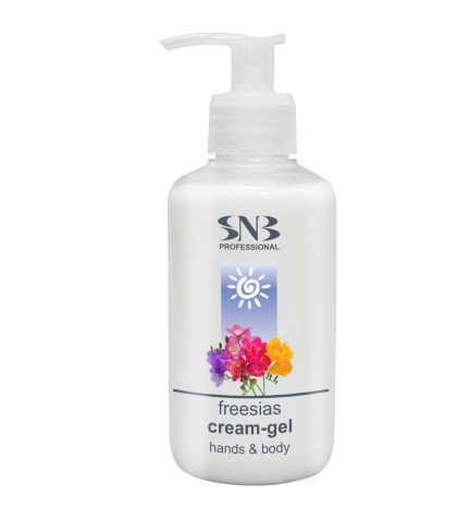 SNB Professional Hands and Body Cream-Gel Freesias 250 ml