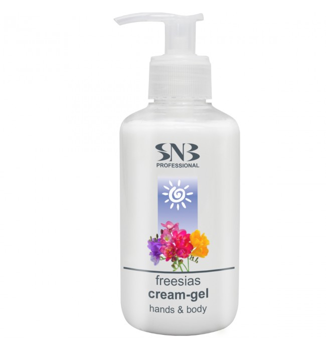 SNB Professional Hands and Body Cream-Gel Freesias 250 ml