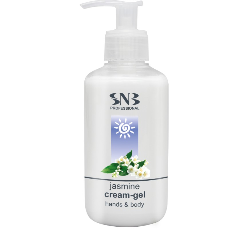 SNB Professional Hands and Body Cream-Gel Jasmine 250 ml SNB Professional Hands and Body Cream-Gel Jasmine 250 ml