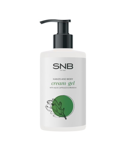 SNB Professional Hands and Body Cream-Gel with Aloe Vera Spheres and Arugula Extract 250 ml