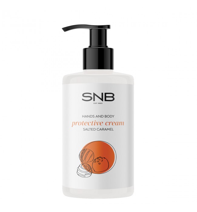 SNB Professional Protective Hands and Body Cream Winter, Salted Caramel 250 ml