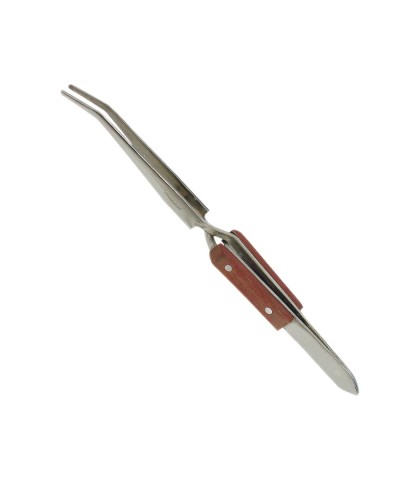 Soldering tweezers fibre grip curved length 160 mm