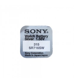 Sony 315 batteries for quartz watches with silver oxides 1.55 volts
