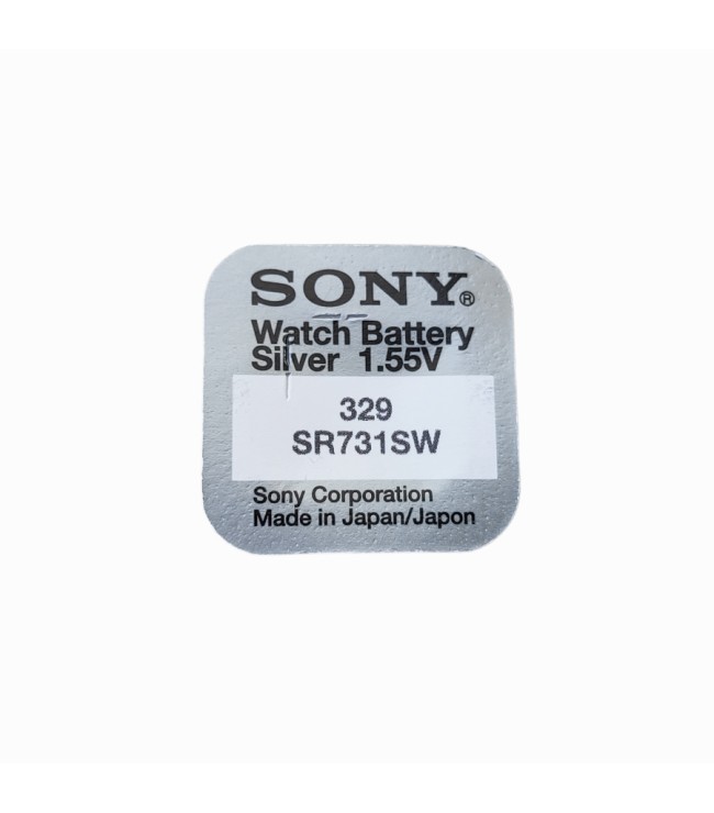 Батерия Sony 329 за кварцови часовници с сребърни оксиди 1.55V