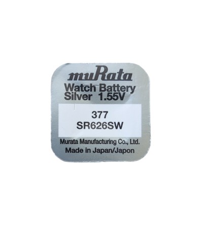 Sony/Murata 377 silver oxide quartz watch batteries 1.55 volts
