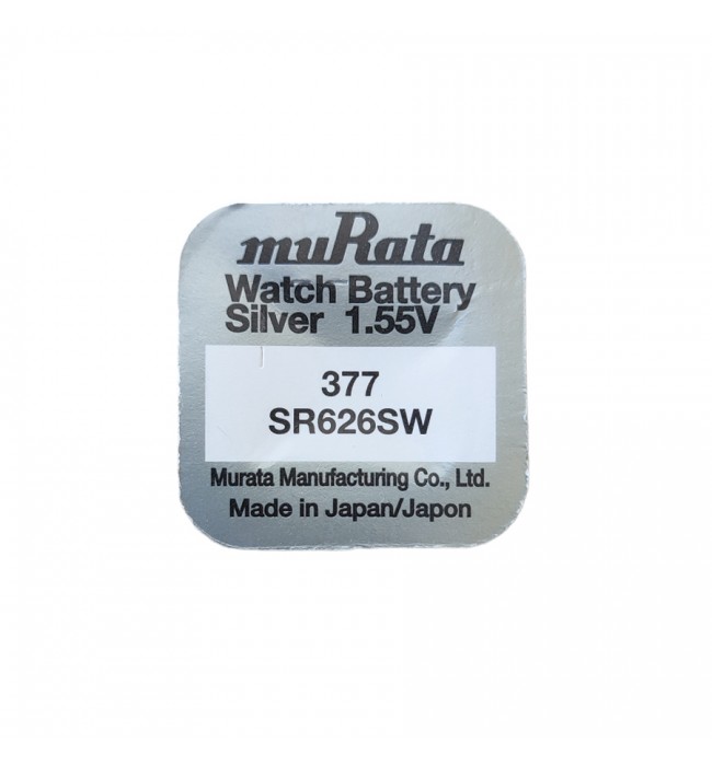 Sony/Murata 377 silver oxide quartz watch batteries 1.55 volts