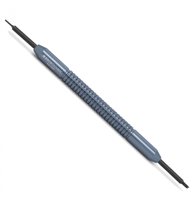 Spring bar tool for strap, bracelet replacement, anodized aluminum, 2 steel tips, 140 mm