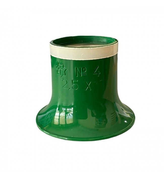 Sternkreuz watchmakers green eyeglass loupe N° 4 (2,5x) with white ring