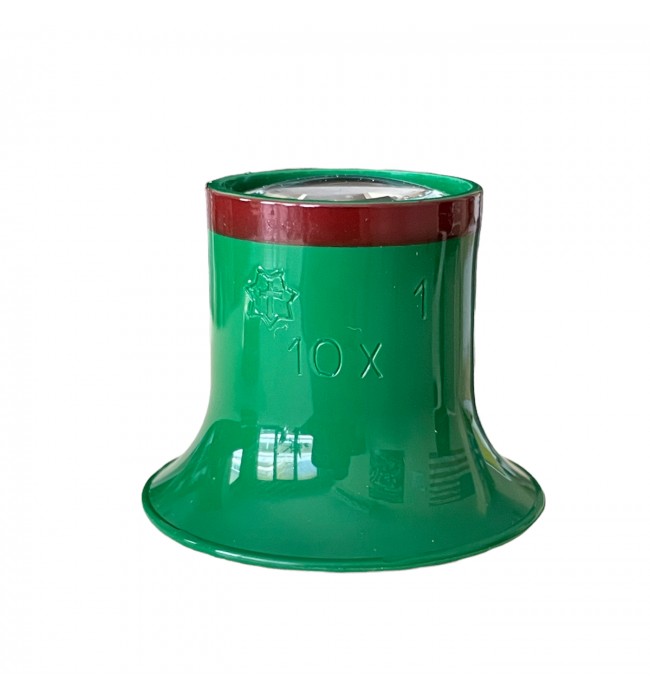 Sternkreuz watchmakers green eyeglass loupe N° 1 (10x) with brown ring