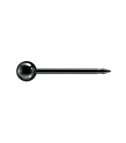Studex black ball earrings, 3mm, 7537-0300