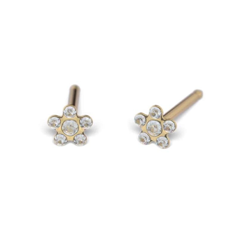 Studex Gold-Plated Baby Daisy Crystal Earrings, 3mm, 7581-6004 Studex Gold-Plated Baby Daisy Crystal Earrings, 3mm, 7581-6004