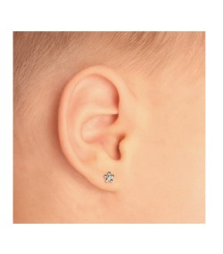 Studex Gold-Plated Baby Daisy Crystal Earrings, 3mm, 7581-6004