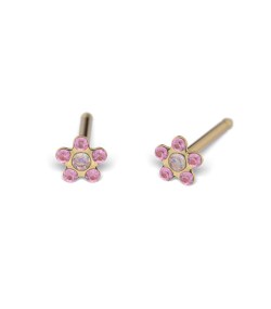 Studex Gold-Plated Baby Daisy October Rose Earrings, 3mm, 7581-6015
