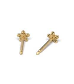 Studex Gold-Plated Baby Daisy October Rose Earrings, 3mm, 7581-6015