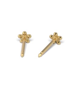 Studex Gold-Plated Baby Daisy Ruby Earrings, 3mm, 7581-6074