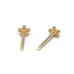 Studex Gold-Plated Baby Daisy Ruby Earrings, 3mm, 7581-6074