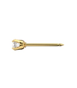 Studex Gold-Plated Baby Tiffany with cubic zircon Earrings, 3mm, 7511-0100