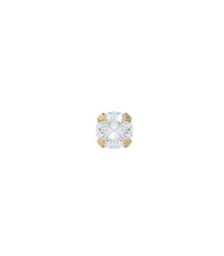 Studex Gold-Plated Baby Tiffany with cubic zircon Earrings, 4mm, 7521-0100