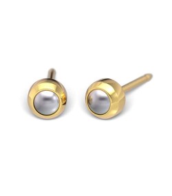 Studex Gold-Plated Earrings  ball with Pearl, 3mm 7511-0301