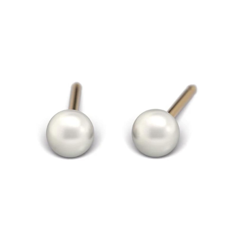 Studex Gold-Plated Earrings with White Pearl, 3mm 7531-0673 Studex Gold-Plated Earrings with White Pearl, 3mm 7531-0673
