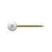 Studex Gold-Plated Earrings with White Pearl, 3mm 7531-0673